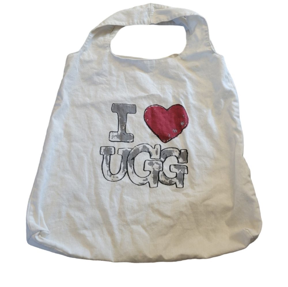 Ugg Canvas Tote Bag "I Love UGG"
